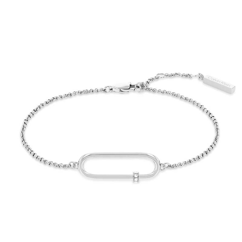 CALVIN KLEIN, ELONGATED OVAL BRACELET