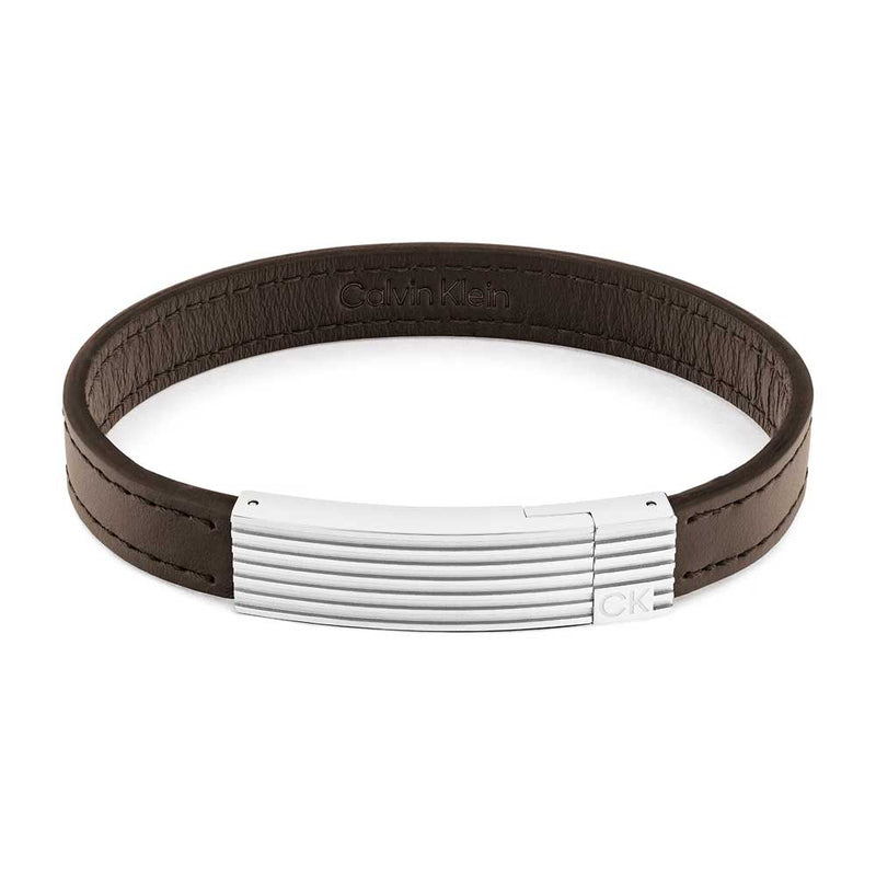 CALVIN KLEIN, LEATHER BRACALET