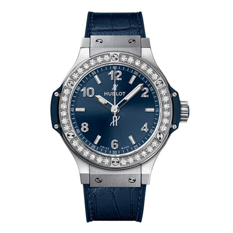 HUBLOT, BIG BANG STEEL BLUE DIAMONDS