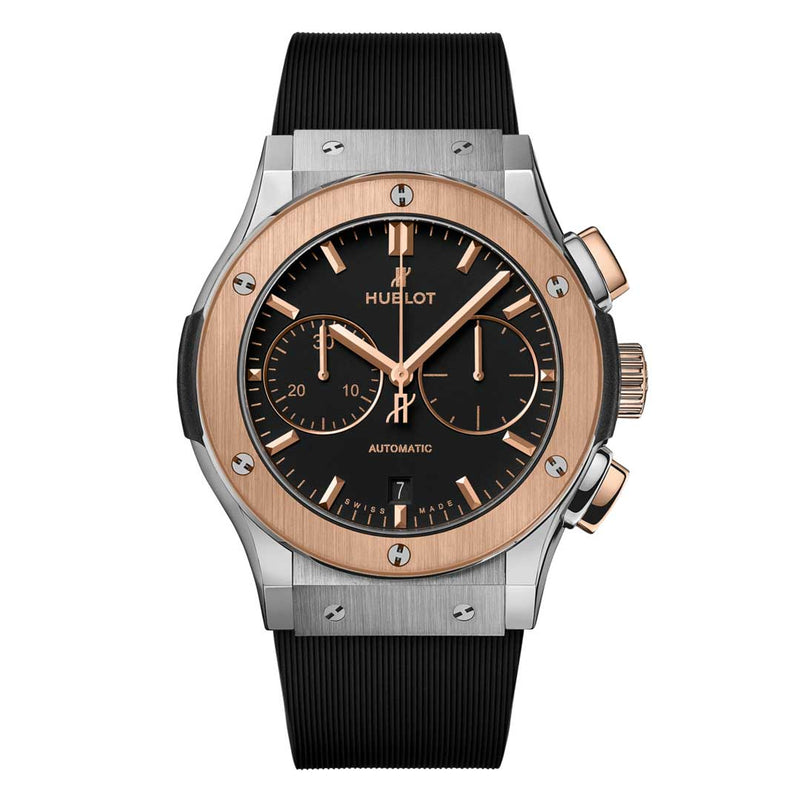 HUBLOT, CLASSIC FUSION CHRONOGRAPH TITANIUM KING GOLD