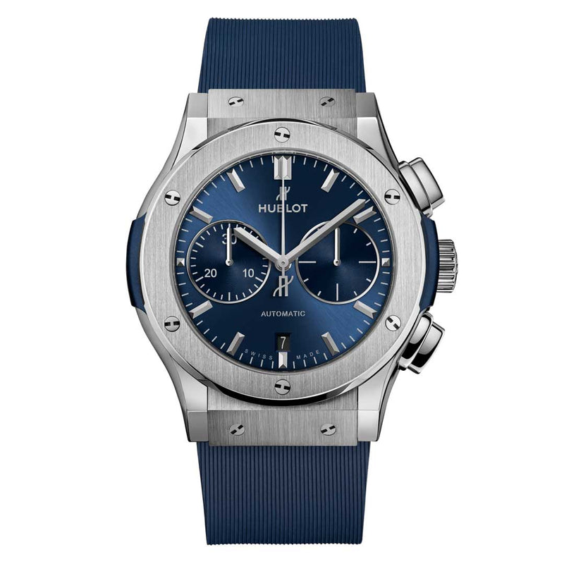 HUBLOT, CLASSIC FUSION CHRONOGRAPH TITANIUM BLUE