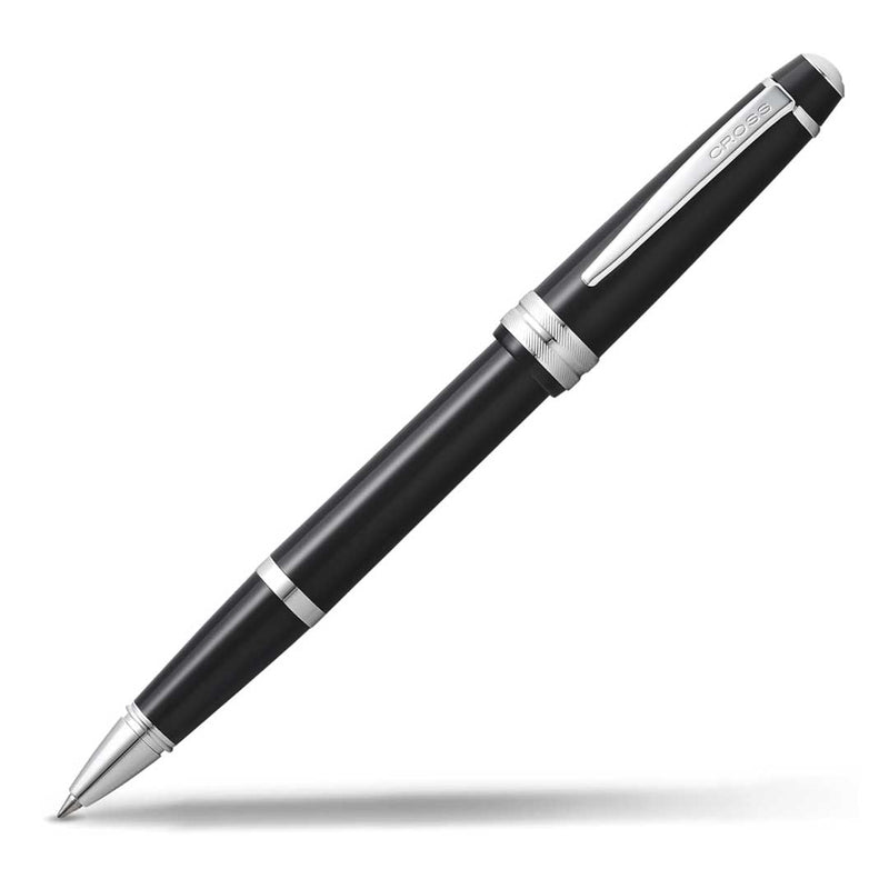 CROSS, BAILEY LIGHT GLOSSY BLACK RESIN ROLLERBALL PEN