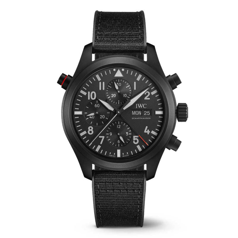 IWC, PILOT'S WATCH DOUBLE CHRONOGRAPH TOP GUN CERATANIUM®