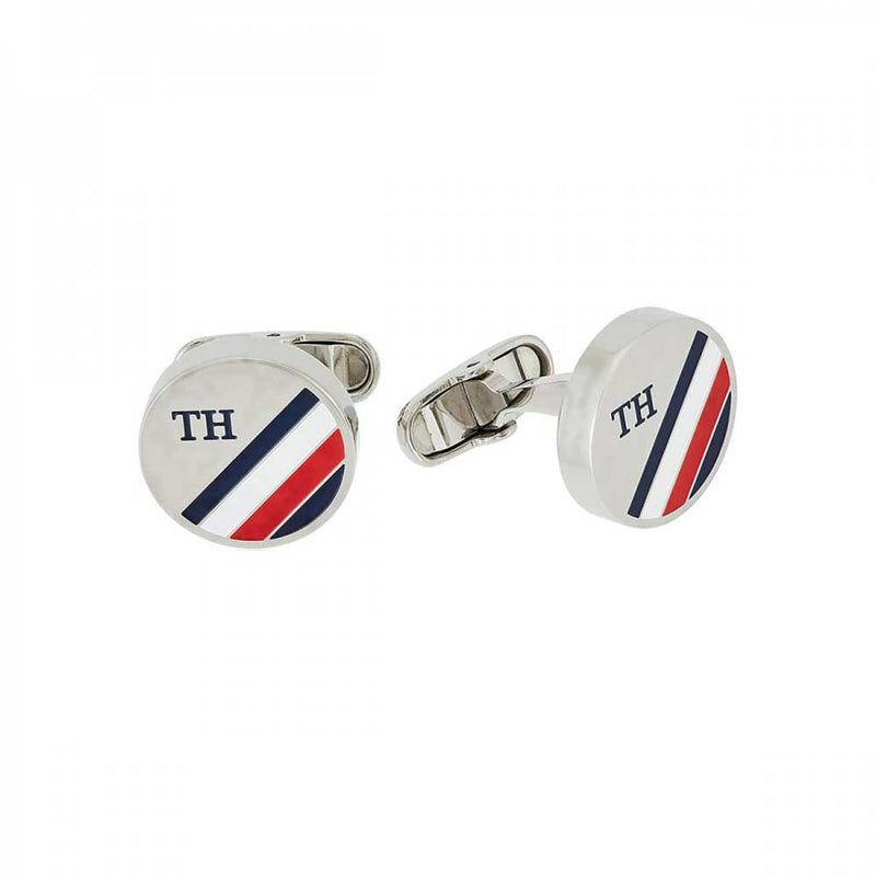 TOMMY HILFIGER, ROUND CUFFLINKS