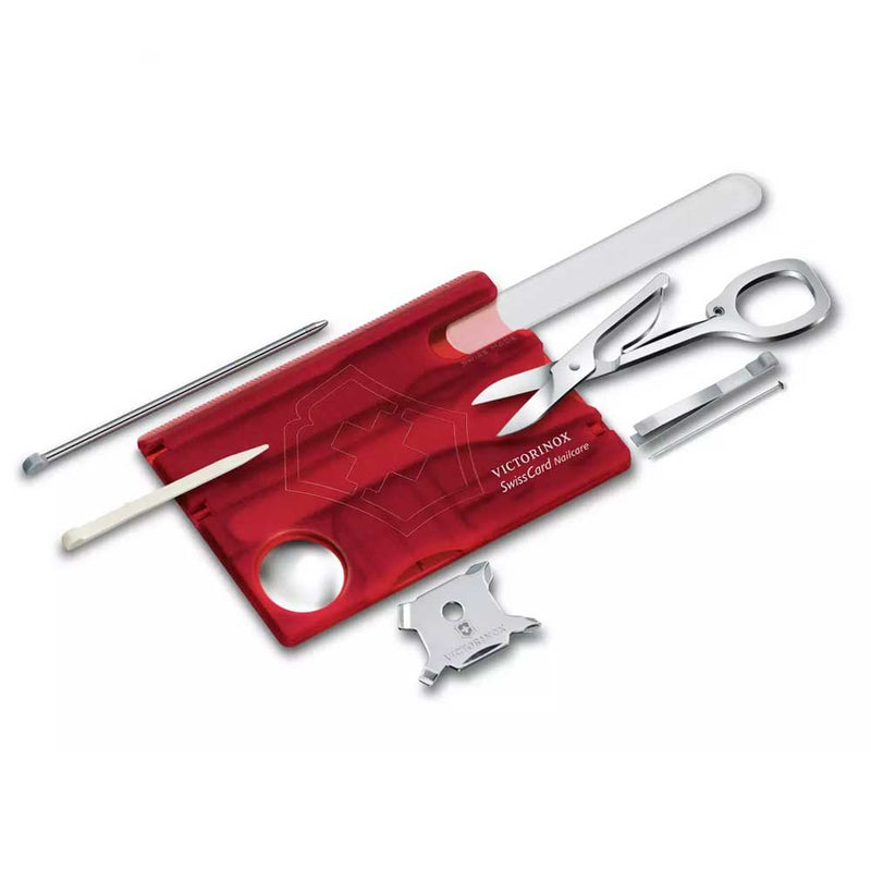 VICTORINOX, SWISS CARD NAILCARE - RED - 13 FUNCTIONS