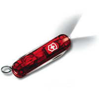 VICTORINOX, SMALL POCKET KNIVES-SWISS LITE-TRANSPARENT RED