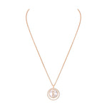 MESSIKA, WHITE MOTHER-OF-PEARL LUCKY MOVE MM NECKLACE