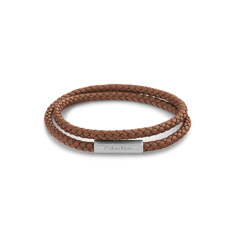 CALVIN KLEIN, LATCH DOUBLE WRAP BRACELET